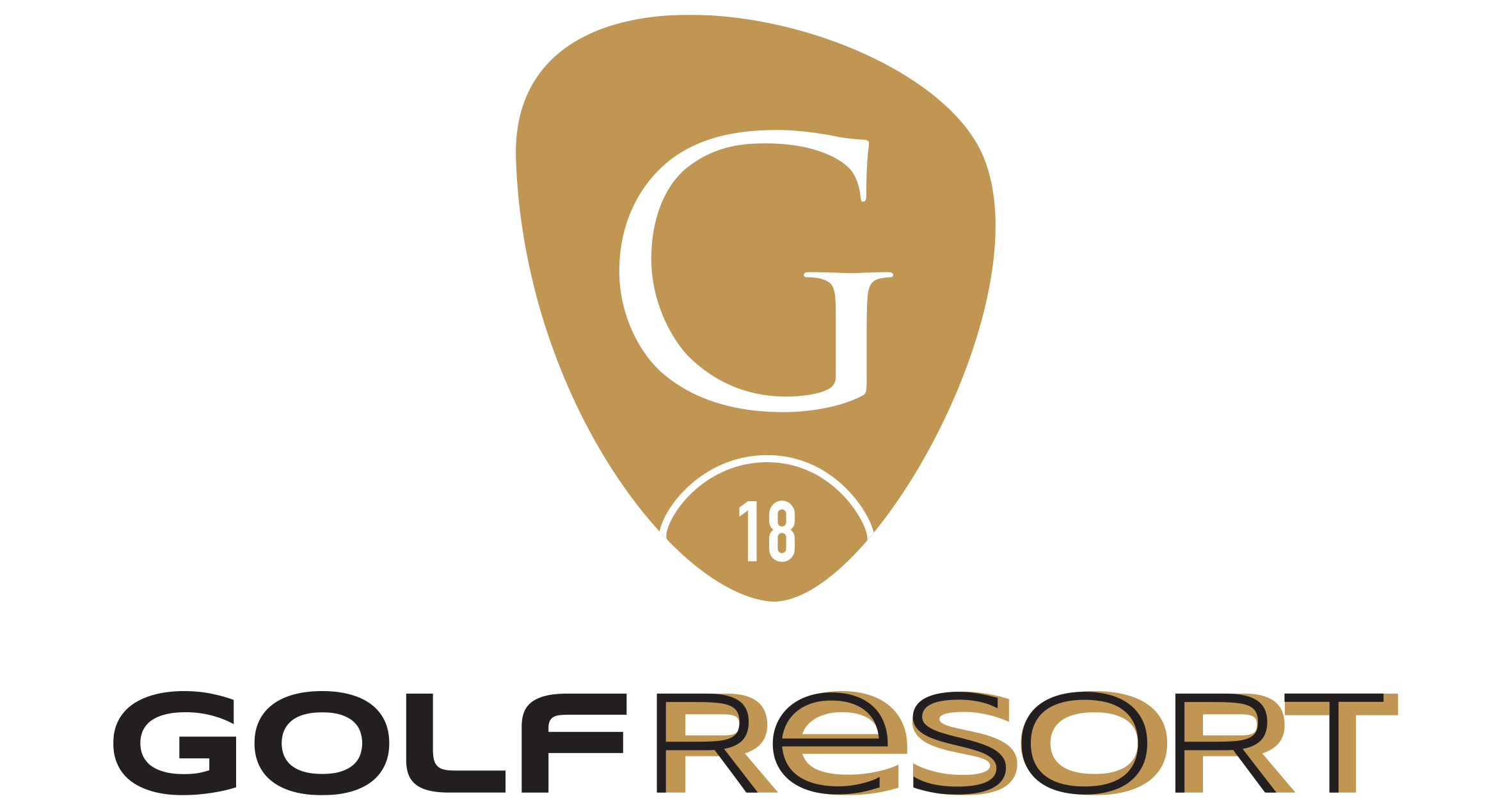 logotipo de campo de golf