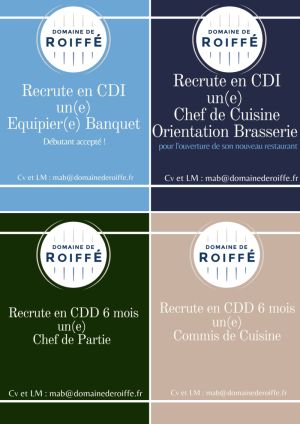 Stellenangebote auf der Domaine de Roiffé